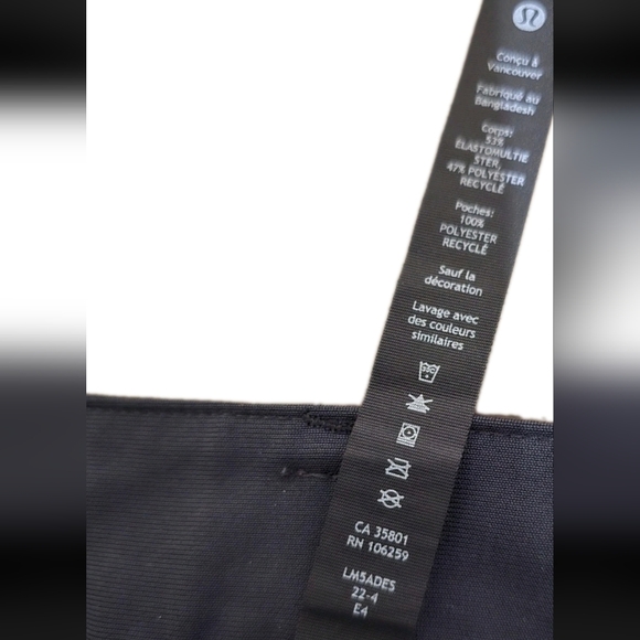 Lululemon Men’s ABC Pants Size 34"L Warpstreme LM5426S Black Stretch Athleisure - Picture 6 of 13